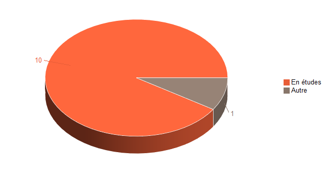Pie chart of V1SituationAgrR